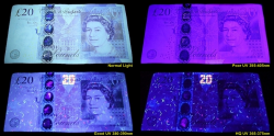 Alitom UV hliníková Led svítilna s zoomem / UV Led baterka 1xAA 365 nm